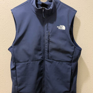 The North Face WindWall Vest Mens M Navy Softshell Full Zip